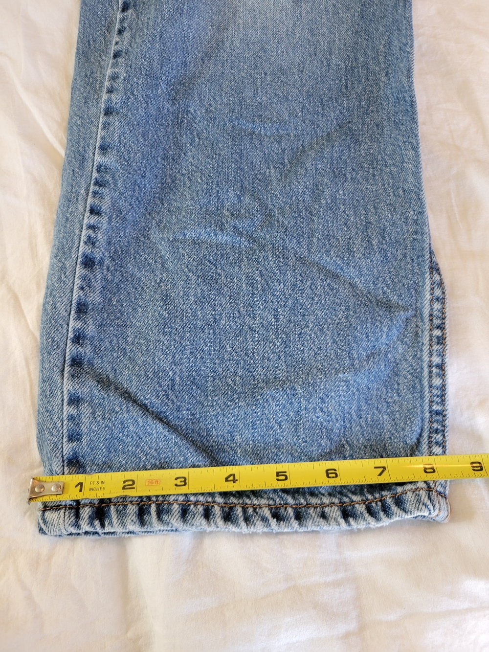 Levi’s 555 Relaxed Straight Jeans Men’s W32 L30 Medium Wash Classic Denim - Picture 9 of 13